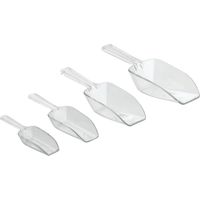 InterDesign 31299EU Mestoli, Set da 4 Pezzi, Plastica, Trasparente, 7x4x19.5 cm