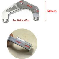 Étrier de frein moto RPM à 4 pistons pour Yamaha Aerox Nitro RSZ Jog BWS Zuma Dirt Bike Grom, disque de 200 mm / 220 mm - Argent A