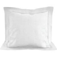 Taie d'oreiller en coton 57 fils 63x63 cm UNI blanc, par Soleil d'ocre