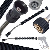 Lancia Alta Pressione 70CM 15° – Compatibile con Idropulitrici Kärcher HD/HDS Ugello Piatto Acciaio Inox, Manico Gommato