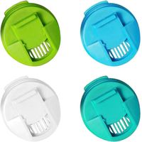 4 Pack Sealing Cover Pet Food Lid Can Top Spoon Fork Reusable Beverage Beer Cap