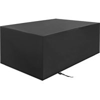 Gartenmöbelabdeckung, rechteckige Gartentischabdeckung, wasserdichte und UV-beständige Möbelabdeckung, 210D PVC Oxford-Gewebe, Outdoor-Plane (213x132x74cm)
