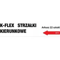 Flèches directionnelles K Flex rouge 22 flèches par feuille