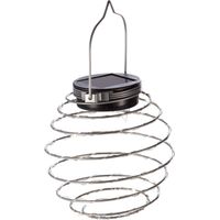 Lote de 2 suspensiones espiral solar - GALIX - G2619 - Altura 18,2 cm - Diámetro 12 cm - 16 Micro LED - Multicolor - 3 Lúmenes