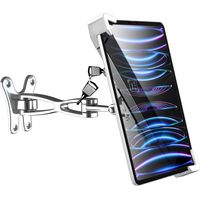 Support mural verrouillable pour tablette, support mural pour borne interactive avec serrure et clé, support antivol pour iPad Pro 12.9/ Air, Surface, Galaxy Tabs (grandes tablettes de 9 à 14 pouces)