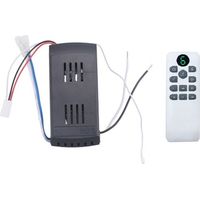 Kit Télécommande Ventilateur Plafond 6 Vitesses Synchronisation 50W Remplacement Ventilateurs Éclairages CC