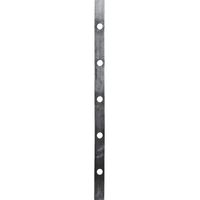 Deco Fer Forge – Barre plate trouée en acier 500mm – 3 trous ronds de 15mm – Pour ferronnerie et balustrades – Résistante aux intempéries