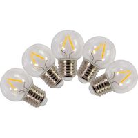 5er-Pack E27 130 Lm 18 W klare Filament-LED-Lampen TIBELEC