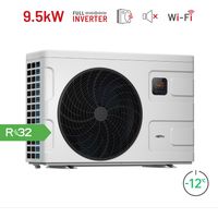 Alsavo R32 Wärmepumpe für Pool mit Vollinverter 9.5 kW Einphasig 220 V INVERBOOST Elite S095 geeignet für den Einsatz in Pools von 30 m3 (12-33 m3)
