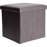 Storage-solutions Sedia grigia con spazio di archiviazione 38 cm