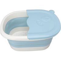 Baignoire pliable pour les pieds, seau pour enfants, baignoire en plastique bleue