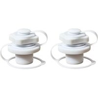 2er-Set Spiral-Luftstopfen zum Aufblasen von Lay-Z-Spas – Auslaufsichere Einschraubkappe – Schraubventil für Luftmatratzen, Boote und Whirlpools (22 mm)