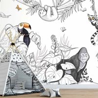 Papier peint panoramique Jungle, Couleurs 525 x 250cm