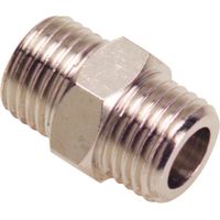 Doppelter zylindrischer Stecker 1/4-1/4 (Blister 2 Stück)