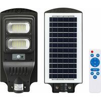 Lampione Stradale Faro Led 60w Solare Luce Esterno Sensore Movimento Telecomando