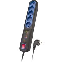 LESTAR 1966002822 5 AC OUTLET(S) BLACK GREY 2.5 M