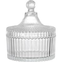 KLVGTIFS PU - Bonbonnière avec couvercle, bol à bonbons décoratif, bocal à bonbons en cristal, bocal d'apothicaire en verre, bocal à bonbons pour buffet de mariage, bocal alimentaire en forme de tente