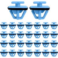 100Pcs Wheel Arch Trim Clips Door Trim Blue Side Moulding Fastener 877561F000 87756-1F000 for Hyundai Santa Fe Tucson Kia Soul Sportage Etc
