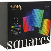 Kit di estensione LED Twinkly Squares nero 16 cm