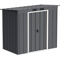 Duramax Eco Tetto da Giardino in Metallo zincato a Caldo, 6 x 4 Pent Roof, Anthracite
