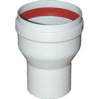 Reduktion MF Ø 60 M bis Ø 80 F aus lackiertem Aluminium - L 135 mm