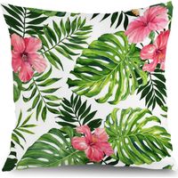 Housses de coussin floral style ferme, décoration salon chambre,45×45cm