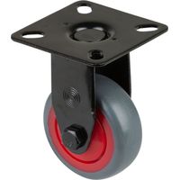 Bockrolle 50mm 50kg Gummi Kugellager 54x54mm BS ROLLEN