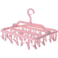 Etendoir Chaussette, Etendoir Linge avec 32 Pinces, Sechoir a Linge Pliant Suspendu, Etendoir Linge Interieur Extérieur, pour Chaussettes, sous-Vêtements et Petits Vêtementsdengyank