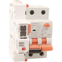 RCBO Interruttore Magnetotermico Differenziale Con Riarmo Automatico Tipo B Curva C 1P+N 2M 6000A 30mA AC 230V 3 Tentativi Disponibili 16A 20A 25A 32A 40A (C40A)
