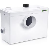 Sanigo – Broyeur sanitaire 600W – 3 entrées pour toilettes, baignoire, douche – Débit 240 L/min, lames inox 304, silencieux 45-55 dBs