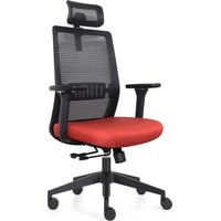 Chaise de bureau Napoli Deluxe 4D - Rouge