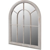 Vidaxl – Miroir sur pied en fer avec verre véritable – Dimensions 69x89 cm – Effet rouillé pour extérieur et intérieur – Réflexion plate
