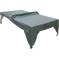190T Housse de table de ping-pong d\'extérieur imperméable 280 x 153 x 73 cm, robuste et résistante aux intempéries, accessoires de ping-pong,gris
