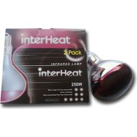 Bombilla Interheat 250 Watts, roja, 2 uds.
