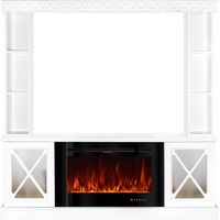ART FLAME Cheminée électrique - Sorrento Plus & Adeli - 1500W - Blanc