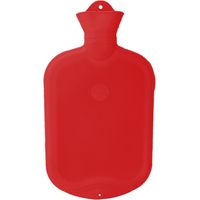 Bouillotte en caoutchouc 20 x 37 cm eau chaude ou froide - 2 L - Rouge - Sänger