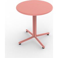 Table ronde Ø70 Bini Resol plastique rose