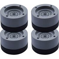 SHINING HOUSE 4 almohadillas antivibración, almohadilla antivibración, pedestal estabilizador universal para lavadora y refrigerador