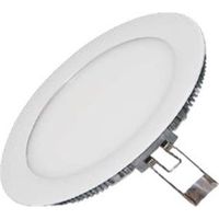 Encastré downlight LED 18W blanc Ø 225mm H12mm lumière chaud 3000K 1400lm avec driver 230V 120° IP42 IDWATT IDRP18BCB