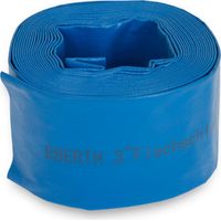 Eberth – Tuyau d'arrosage plat 10m Ø76mm PVC bleu – Flexible pour pompage eau propre et sale – Pression 3 bars – Résistant aux intempéries