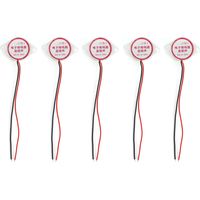 5 avertisseurs sonores piézo actifs continus 95dB DC3-24V blanc - Buzzer d'alarme haute décibels