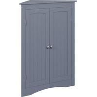 mobiletto bagno Bianco, Grigio, 56 x 80 cm con 2 porte, Vicco