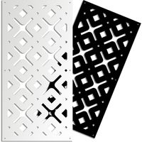 HORIZONTE - Pannello in PVC traforato - Parasole - Misura: 47x94 cm - Colore: nero
