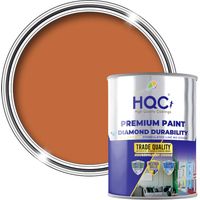HQC Vinyl Matt Emulsion Paint - Matt Finish for Interior Walls & Ceilings - Terracota - 2.5L
