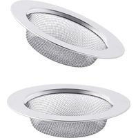 2 Pièces,Bouchon Evier Cuisine,Filtre Evier,Bonde Evier Cuisine,Filtre Evier Cuisine,Passoire Evier Cuisine,Grille Evier Cuisine,Bouchon Evier,Bonde Evier,Acier Inoxydable,7.8cm