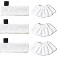 3er-Pack Mikrofaser-Ersatz-Mopptücher und 3er-Pack Mikrofasertücher für Kärcher Easy Fix SC1/SC2/SC3/SC4/SC5/SV7, Zubehörtuch für Kärcher Easy Fix –
