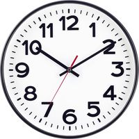 EUROTIME 53820-05 Funk Wanduhr 30 cm Schwarz