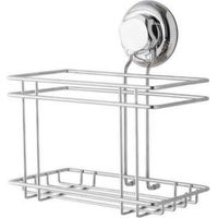 Compactor Bestlock Kitchen, Cestello Porta Flaconi, Metallo, Cromato Lucido, 18,5 x 13,2 x H, 20,5 cm, RAN4682