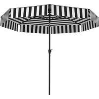 Sombrilla de Jardín Inclinable Ø263 cm, Protection UV30+, Techo Double Ventilado, Manivela
