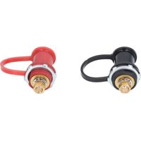 Kit de bornes de chargeur de batterie, capuchon à goujon de 20 mm, borne de charge pour voiture, camping-car, camion, borne de démarrage, noir et rouge